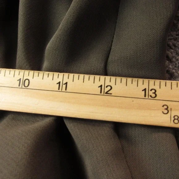 Vintage Dockers Pants Mens 33x32 Brown Stain Defender Dress Slacks Pleated Cuffs - Picture 7 of 12